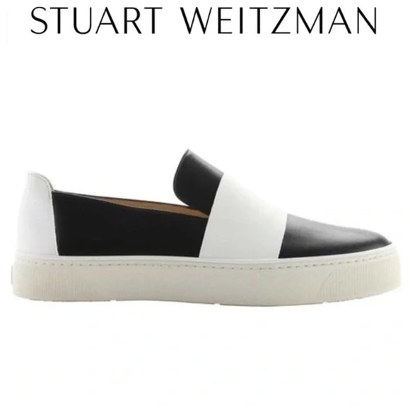 STUART WEITZMAN LEATHER CASUAL LOAFER SNEAKERS SIZE 9 - Picture 1 of 14